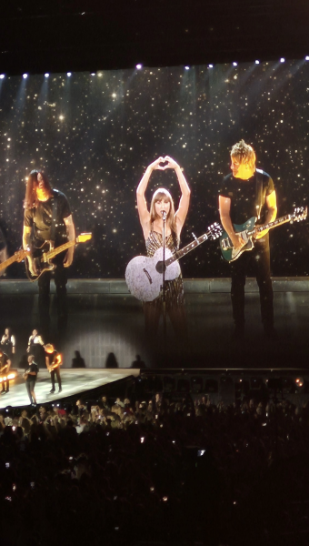 Taylor Swift performs her Eras Tour concert on Nov. 3 at the Lucas Oil Stadium. Students excitedly attend her concert.
Photo contributed by Kayla Loper